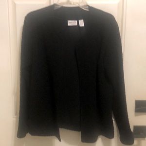 Classic, dark black Chicos, travelers LS jacket quilted size 1